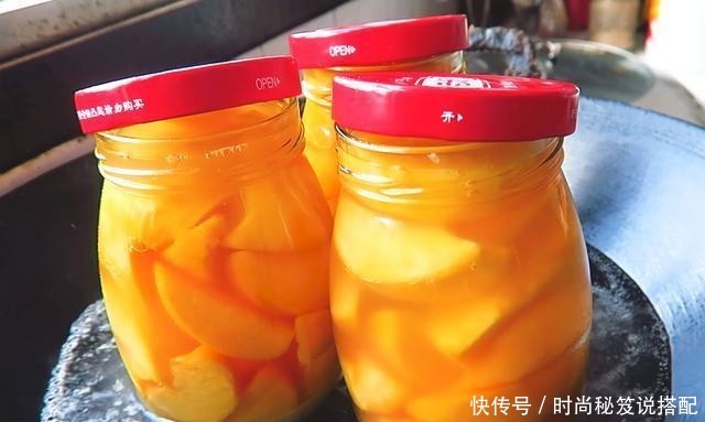 黄桃吃不完别扔掉,教你做罐头,只需简单3步,果肉香甜可口