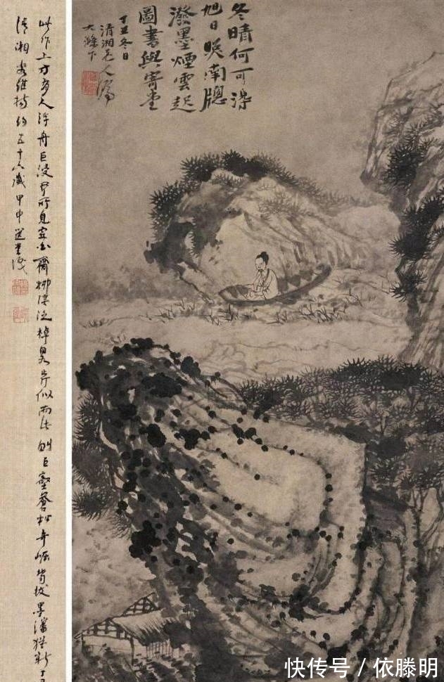 八大山人|石涛,八大感时花溅泪,恨别鸟惊心的悲怆之情只能通过笔画于纸上