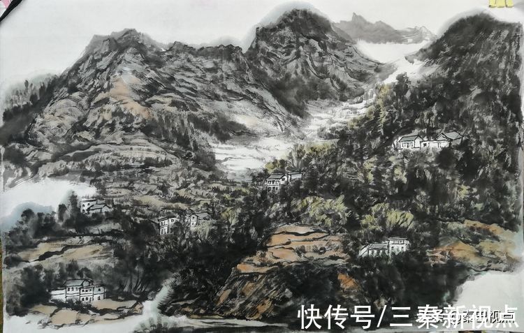 陕西#大美山河在巫溪——陕西当代国画艺术研究院赴重庆巫溪写生