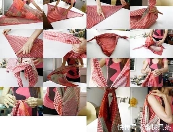 折法|一块布打两个结,变身大容量高颜值收纳包,几十种折法好强大