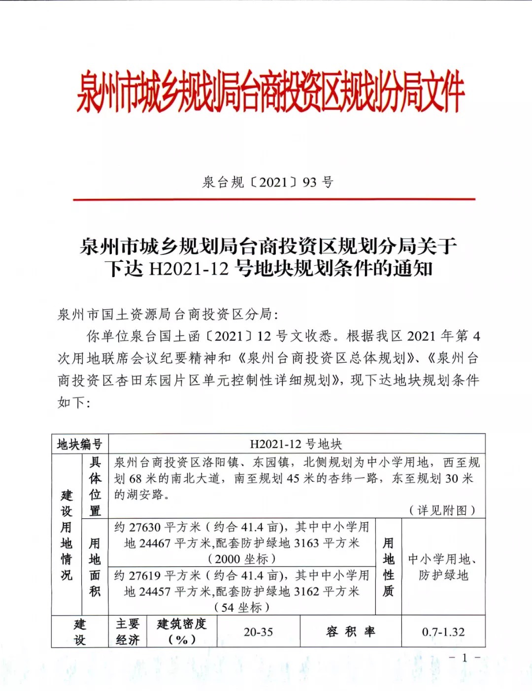 年限|约239亩！泉州四幅中小学用地成功出让！7530万成交！将建……