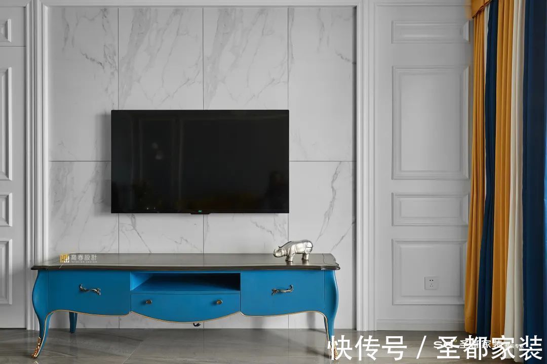 白雪公主|139㎡现代美式家装案例,仙境之旅美出天际,复古浪漫100分