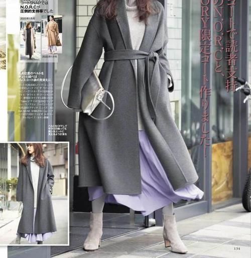 半裙 温柔又有气质的“过年”穿搭,大衣+半裙,给予我们时髦和体面