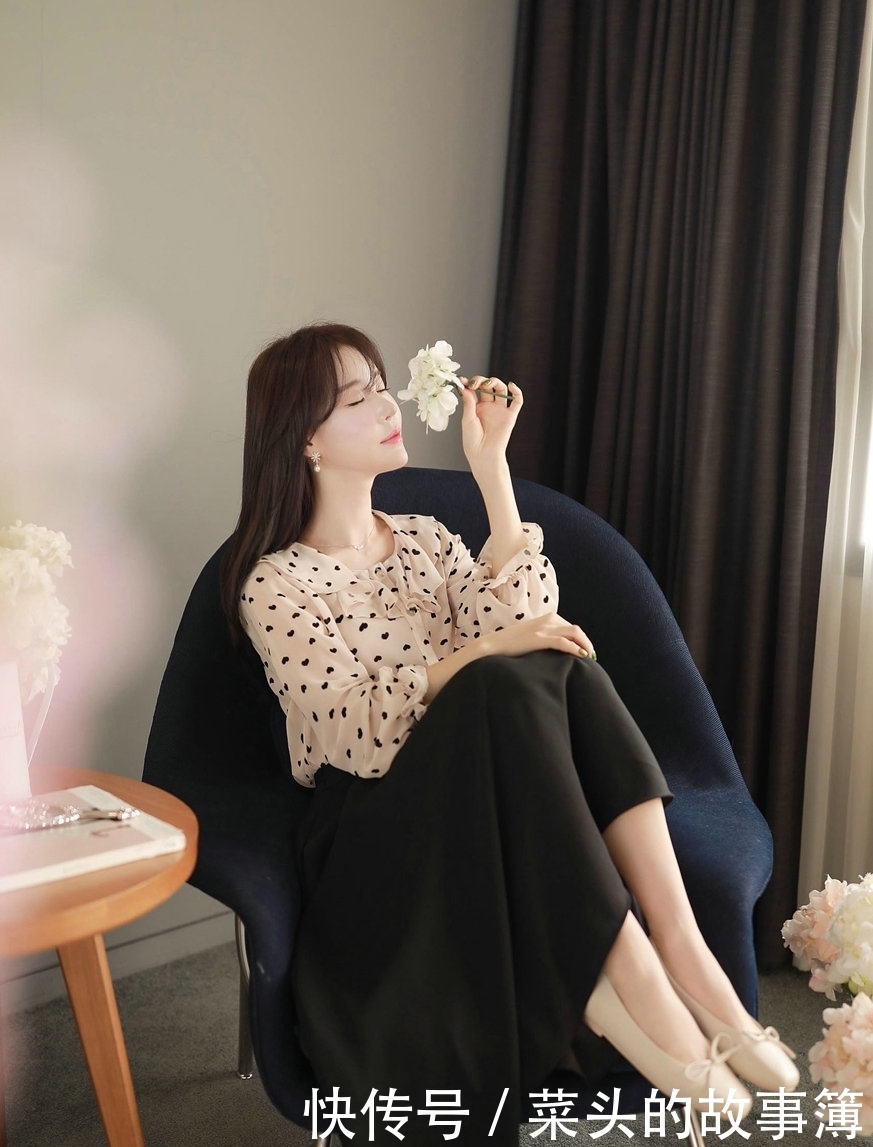 清新甜美的雪纺衫搭配,普通人也可以变成气质优雅的女神!