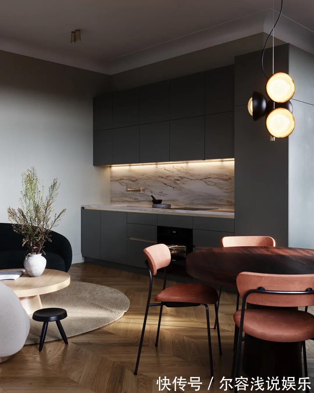 隔断|她买下48㎡小公寓,将墙全拆除,用玻璃做隔断,美翻