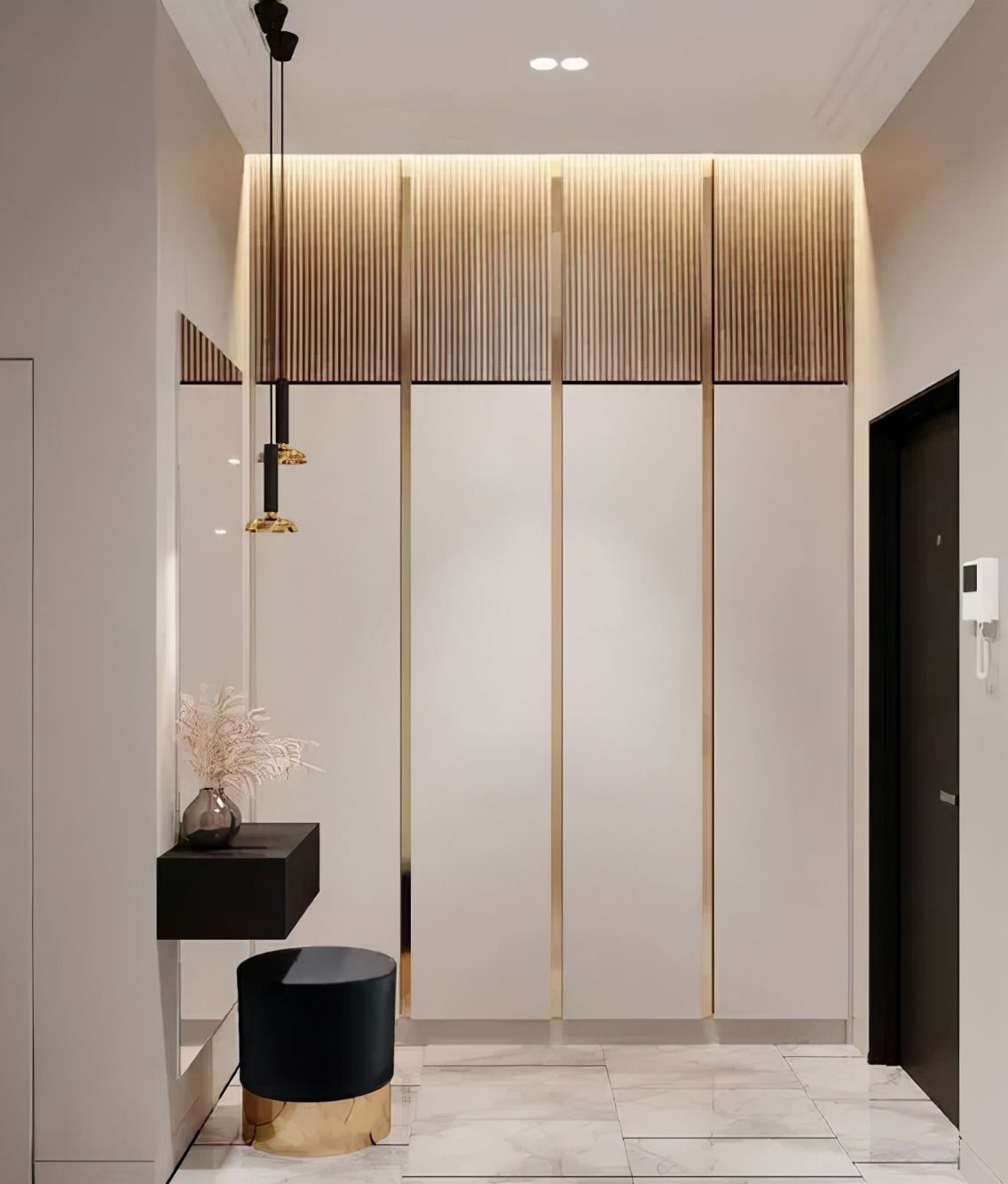 家装|80款入户鞋柜设计方案,人家这样装,太亮眼了