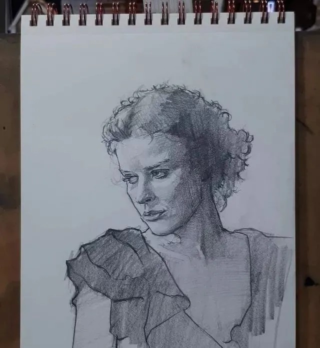 素描##尚唯美画室#大气的素描就是抓住大关系之后,细节你随意