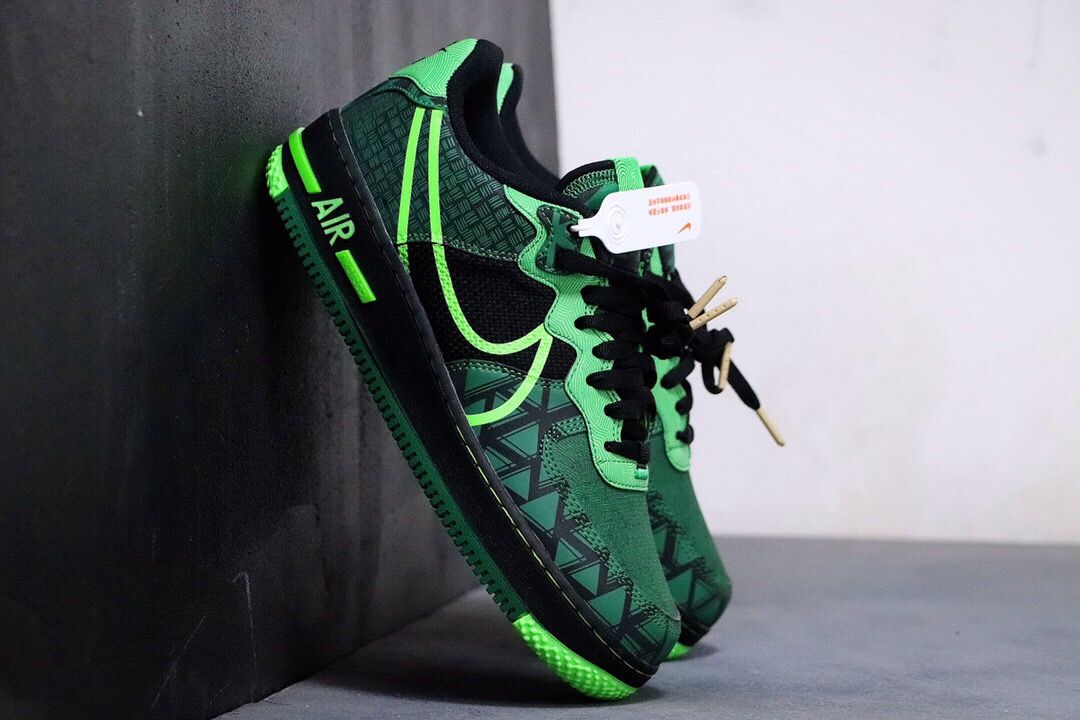 Nike Air Force 1 React QS “Naija” 黑绿