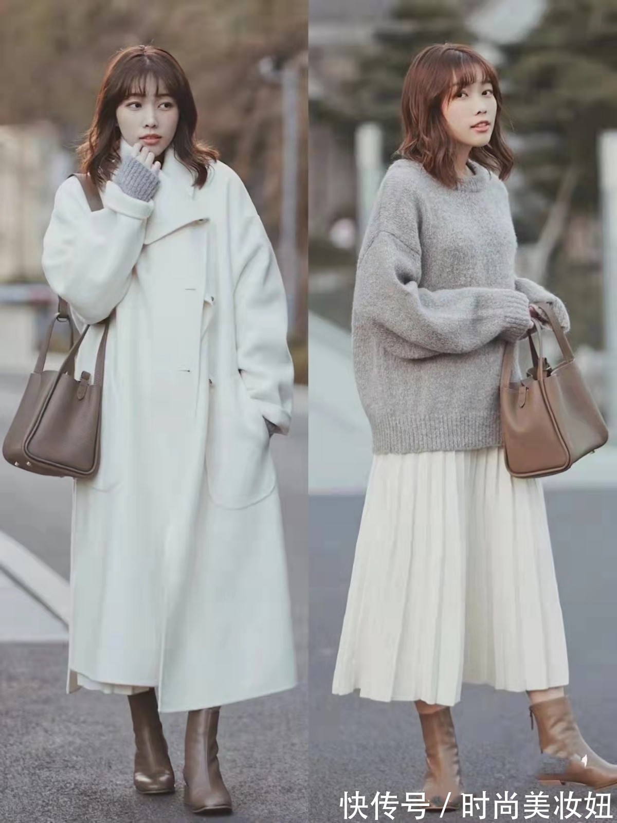搭配|“大衣+毛衣”,入冬后的神仙组合搭配,温暖实用又显气质
