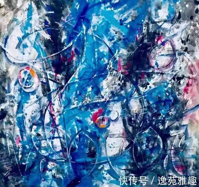 抽象主义#「生活美学」美学评论家冯德祥论画家支部在抽象作品中的美学特点