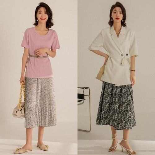 公式|今夏“碎花半身裙”火了！掌握这些穿搭公式，优雅吸睛，稳居C位