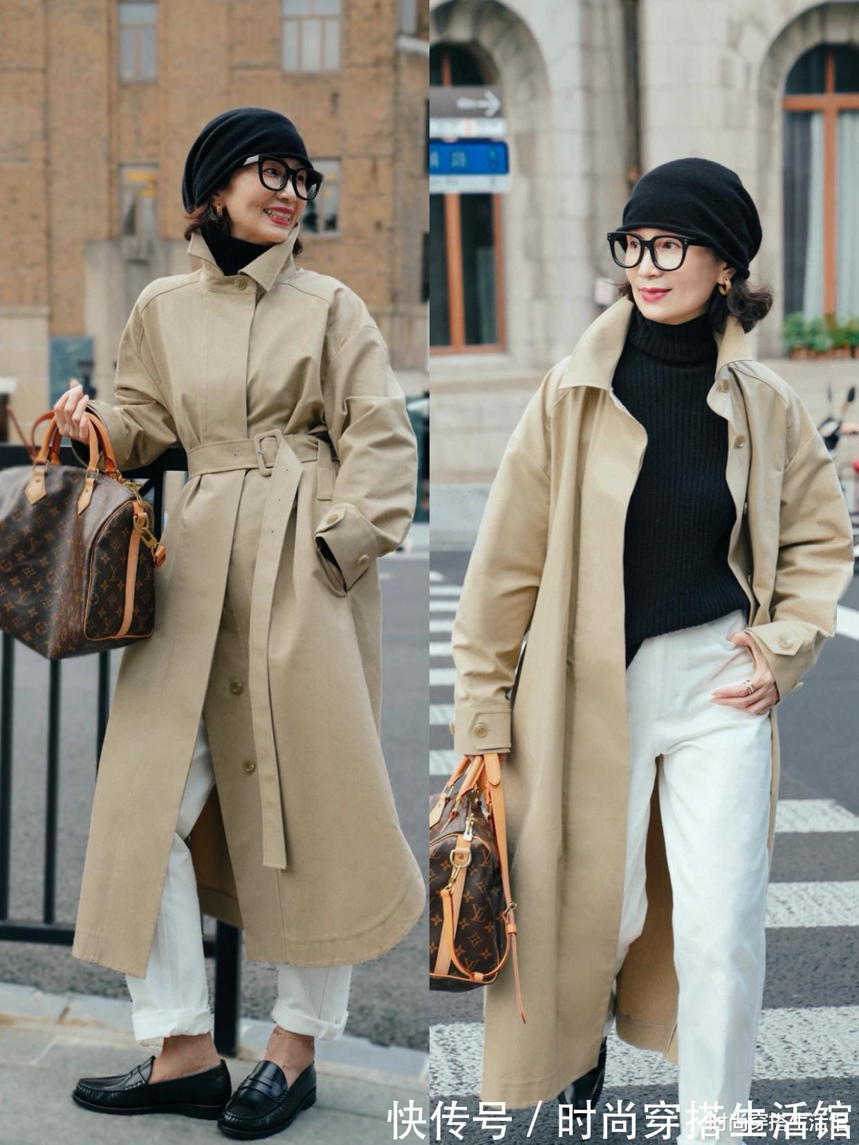 秋冬 看了三木妈妈的穿搭,突然发现,中年女人还是选这些大衣更洋气