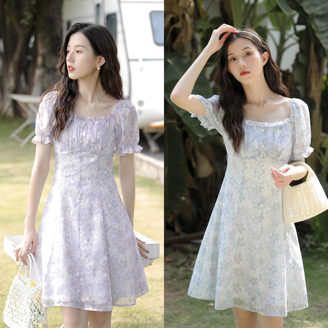 减龄|今夏“碎花连衣裙”火了,减龄时髦又洋气,让你美得有气质