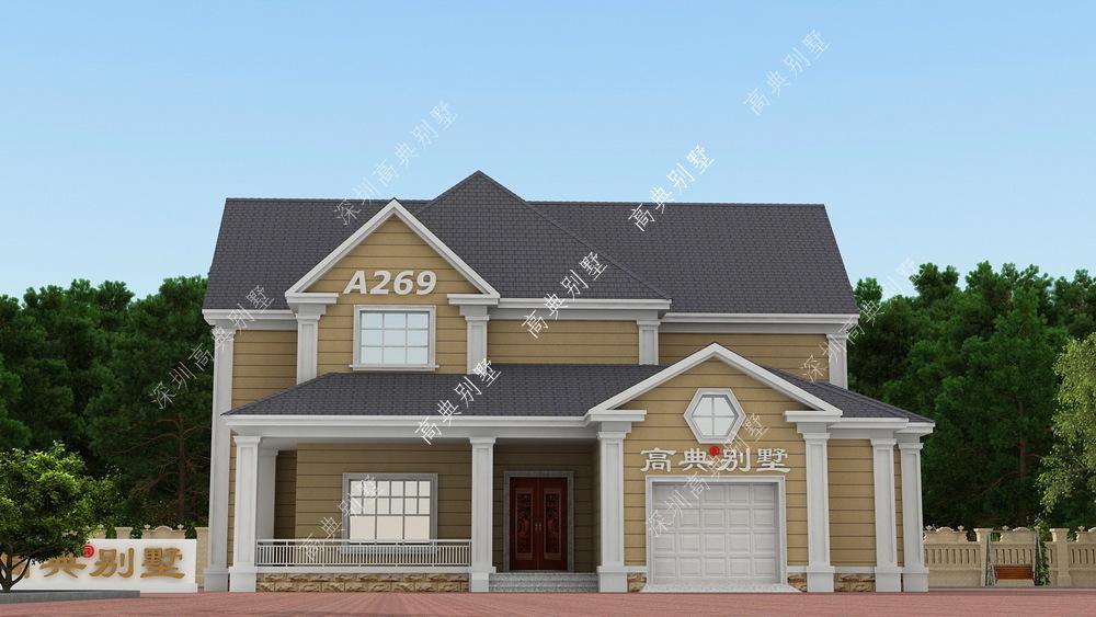 农村|这款美式小别墅,是经济实用的户型,非常适合农村建设。