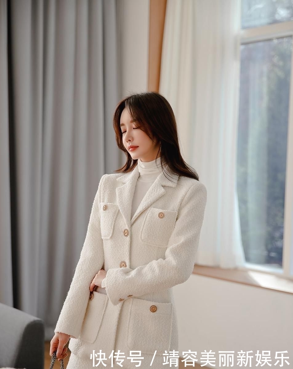 孙允珠——黑色雨荷层叠嫣红系带连衣裙写真