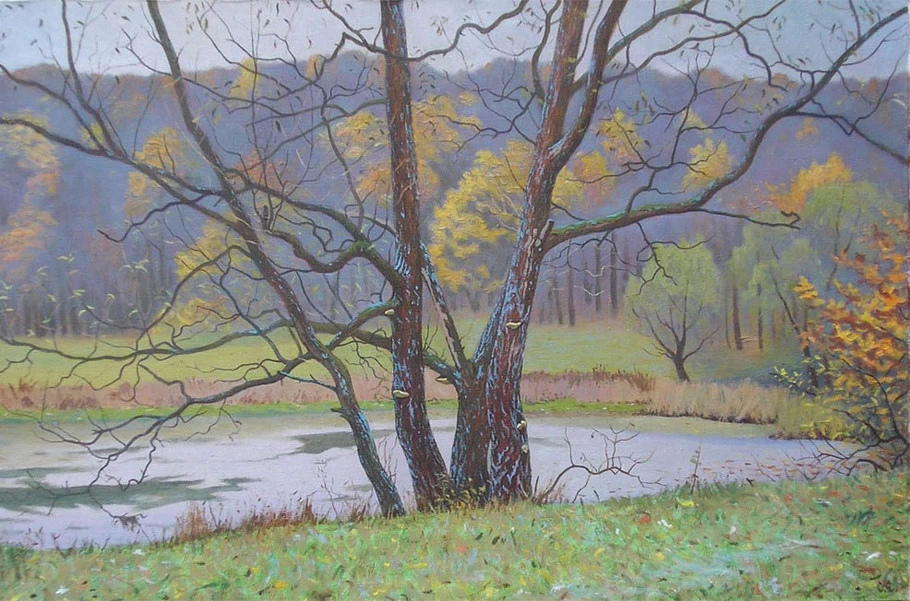 美术学院&俄罗斯艺术家谢尔盖恰布里金风景油画作品