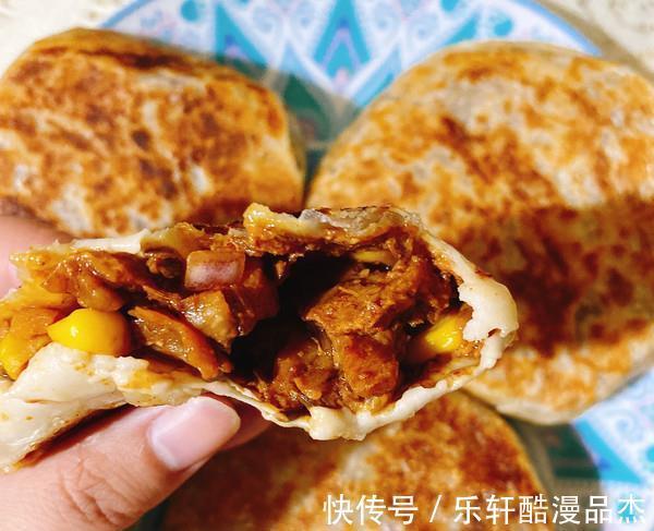 鸡腿肉|不用和面不用烤，只需一口平底锅，做出满满鸡肉的酥皮馅饼