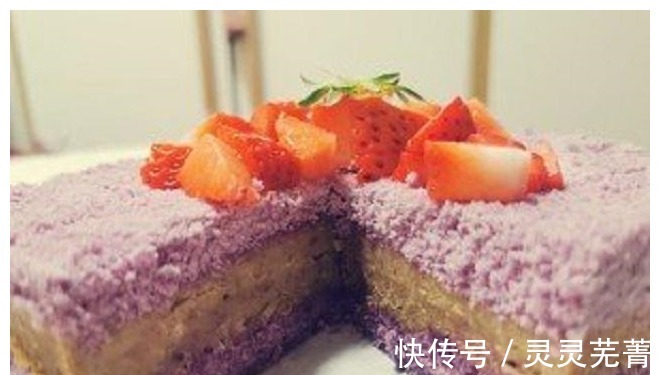 紫薯泥|出门买蛋糕费时又费心,简单几步就能在家做,不仅自由还干净卫生!