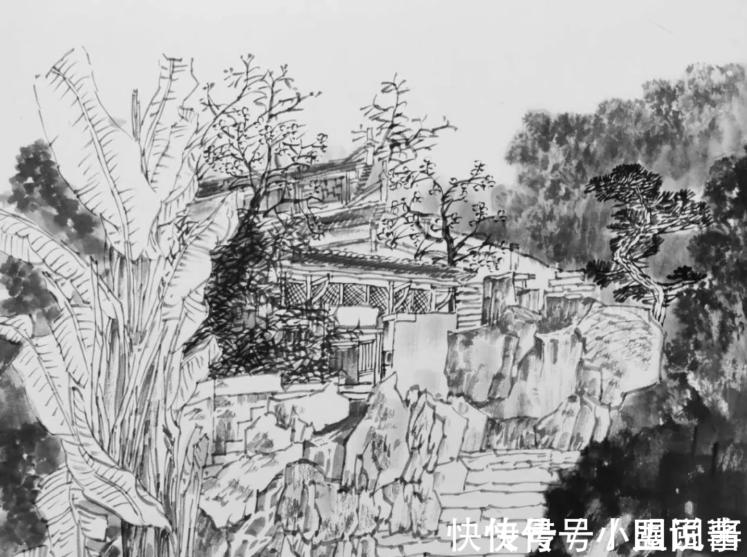 满维起@中国水墨画院|老骥伏枥,总有新意,满维起山水写生新作