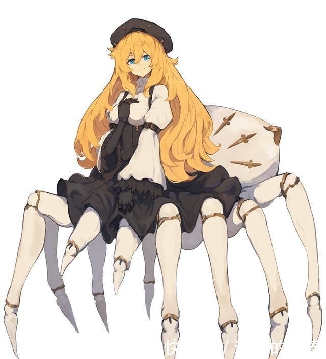 美少女|蜘蛛也能变成美少女这位画师口味太硬核,但仔细一看还挺可爱
