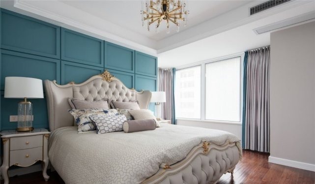 空间|142平欧式风三居室,各个居室映衬的柔和淡雅,独立且相融