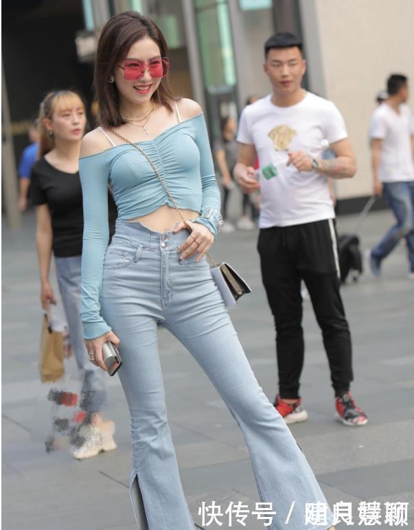 喇叭裤|嫌弃裤子不够性感,自己动手剪成“破烂裤”,真够潮的