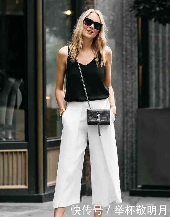 身高不足158cm的女生，穿阔腿裤熟记这3个“搭配套路”，显高显瘦
