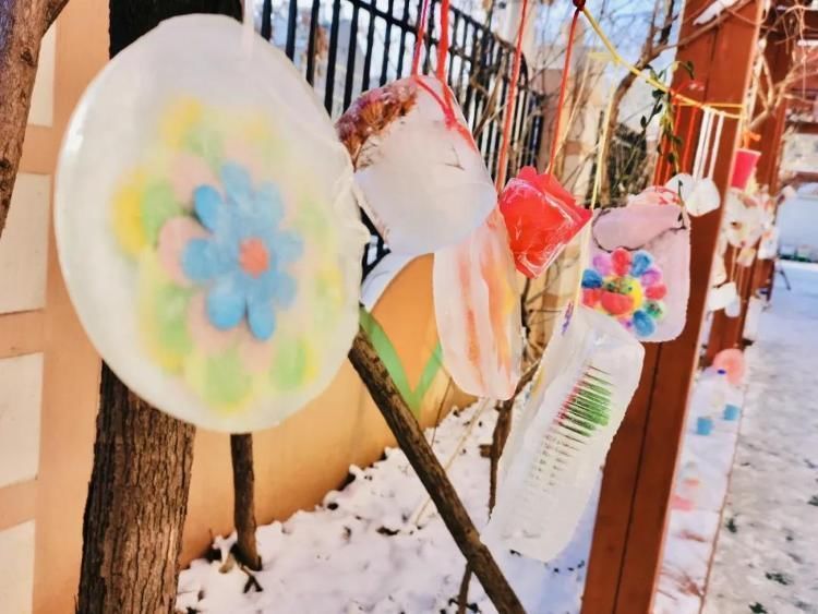 设计冰花、做新年挂件……济南福景幼儿园小萌娃“花样”迎新年