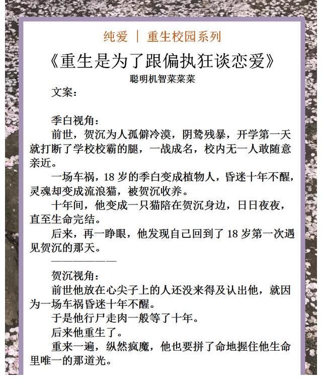 少年时代$纯爱｜重生校园系列，回到少年时代，从青葱岁月携手并进