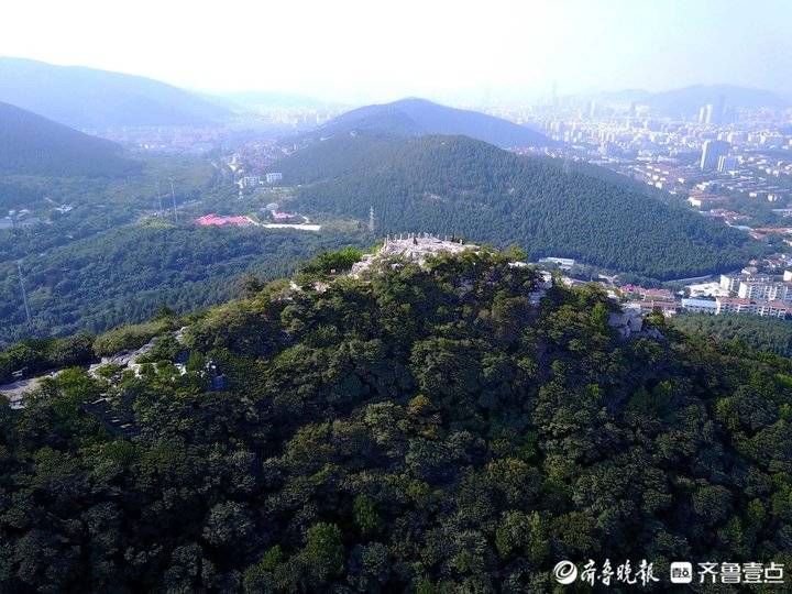 千佛山|中秋节清澈空气里的济南千佛山青翠欲滴