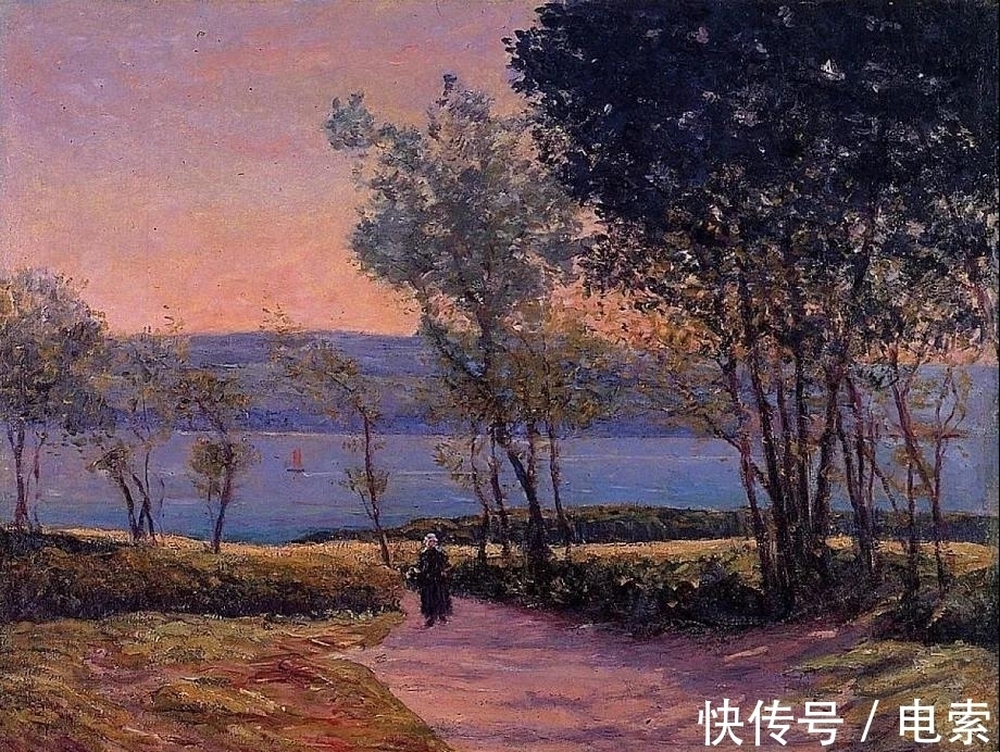 风景@他是法国著名印象派画家,风景油画集合众家之技法,然后自成一格