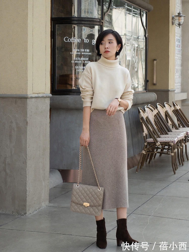 半身裙 冬日也想穿出女人味?试试“毛衣+半身裙”穿搭,别人都夸你温柔