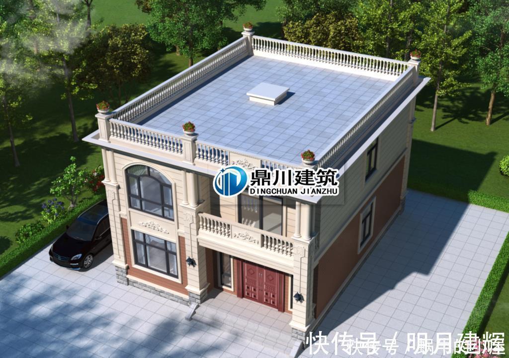 施工|5款农村平屋顶别墅，施工简单，农村的师傅都会做