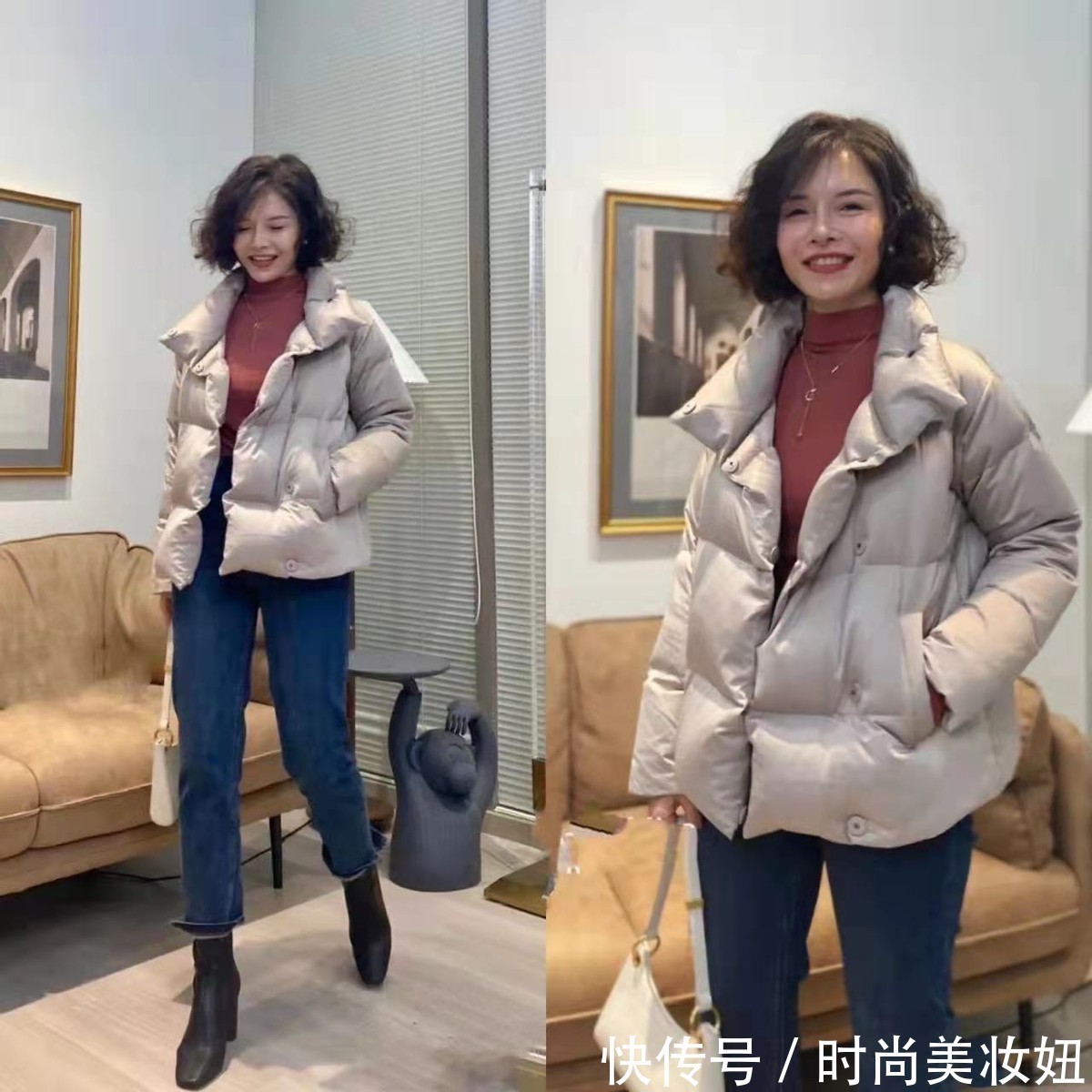 穿搭 秋冬衣品好的女人更爱“短羽绒”，实用百搭又洋气，照着穿稳赢