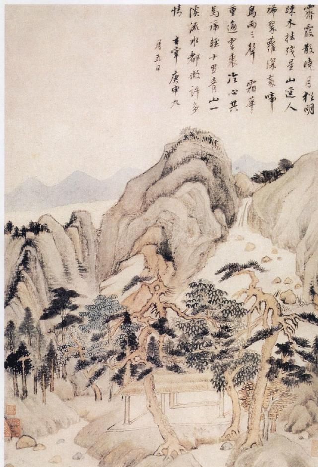 精品|董其昌价值8000万的秋景图,66岁所创精品,绘画幽奇布局巧妙