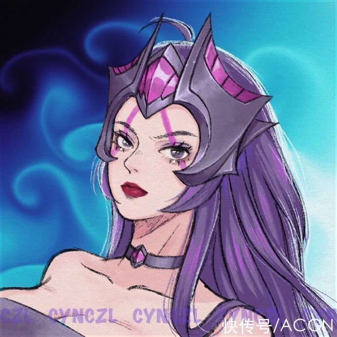 烈焰红唇|画师大佬将痛苦面具拟人化,丑表情变长发御姐,这颜值我爱了