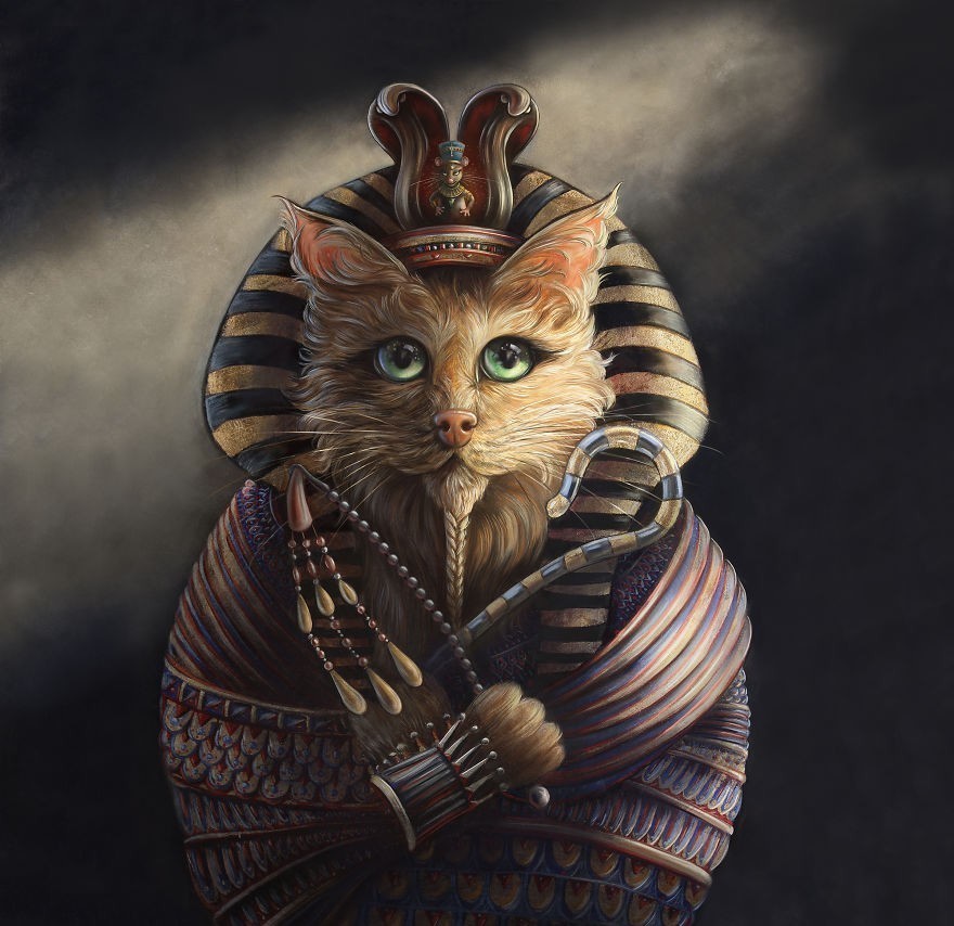 欣赏|精美插画欣赏:以历史人物为灵感的拟人化动物