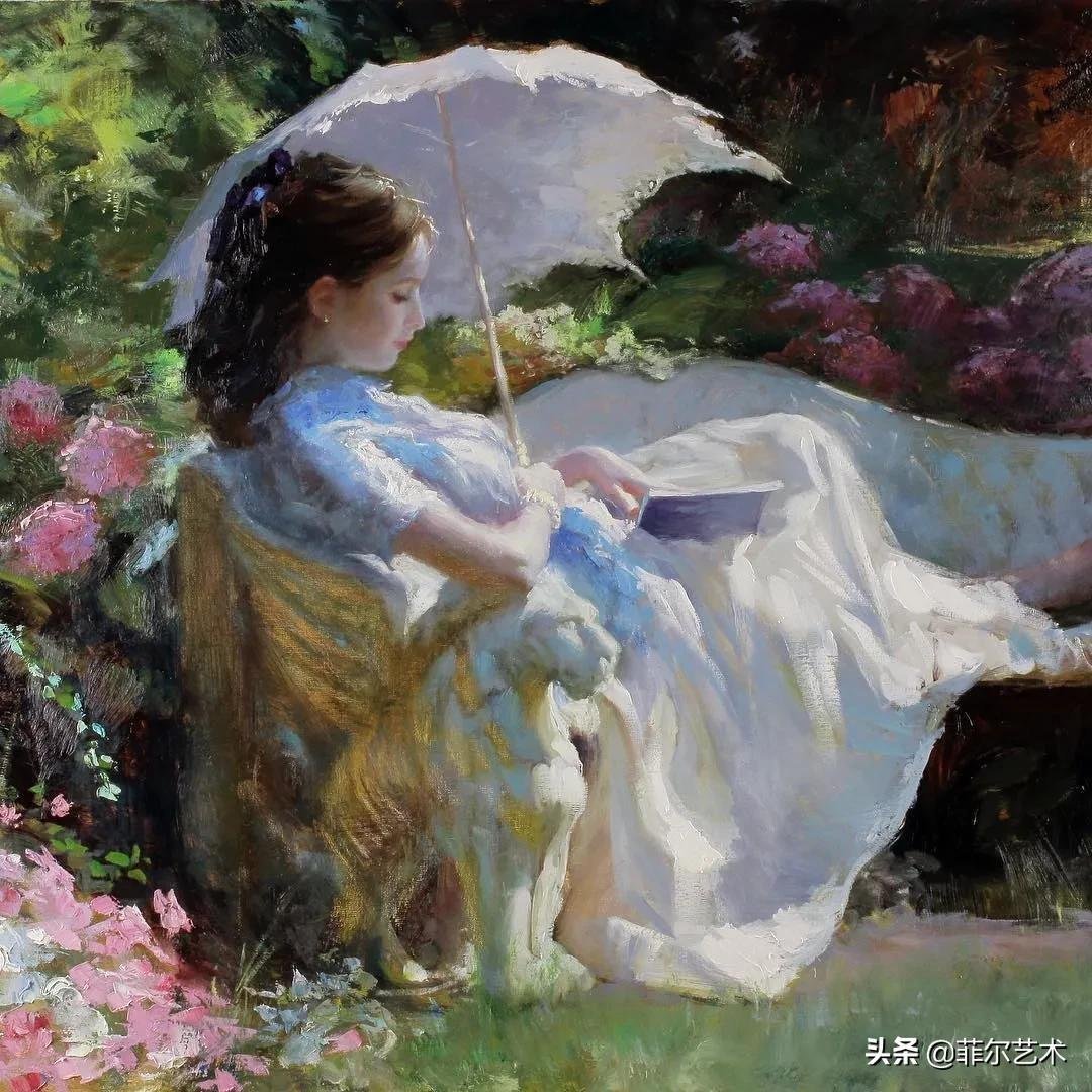 斯维尔德洛夫斯克$犹如花朵绽放,美得让人难忘~俄罗斯画家人物油画作品欣赏