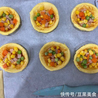 番茄酱|蛋挞皮迷你小披萨就这么做，新手也能零失败