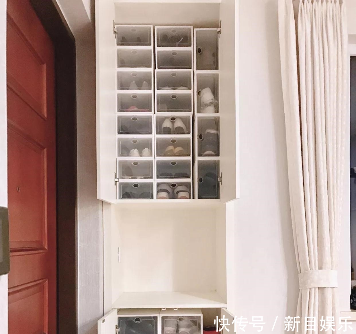 电视机|终于入住新房,漂亮极了,入户鞋柜特别喜欢,忍不住晒晒全屋!