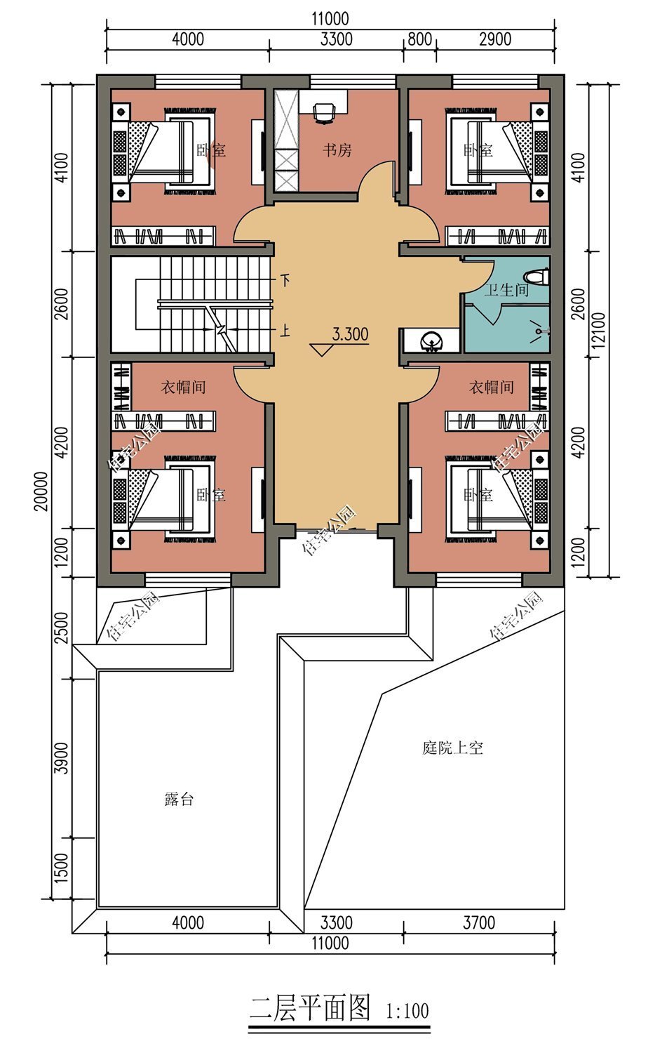 储藏室|10套二层农村别墅图纸，第3套第4套建的人最多，最后一套造价20万