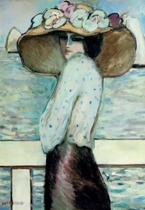 野兽主义#皮埃尔·卡西尼尔:领略野兽主义奔放节奏和表现主义浓烈意蕴油画作品