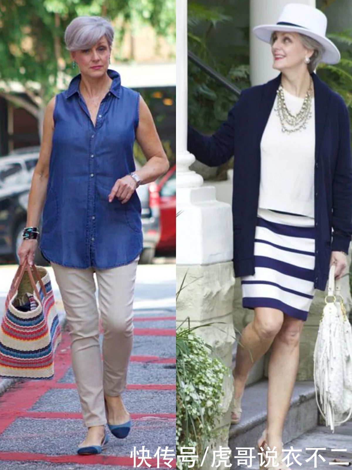 夏季|会穿衣比身材好重要，这位胖奶奶的夏季优雅look，真正惊艳了时光