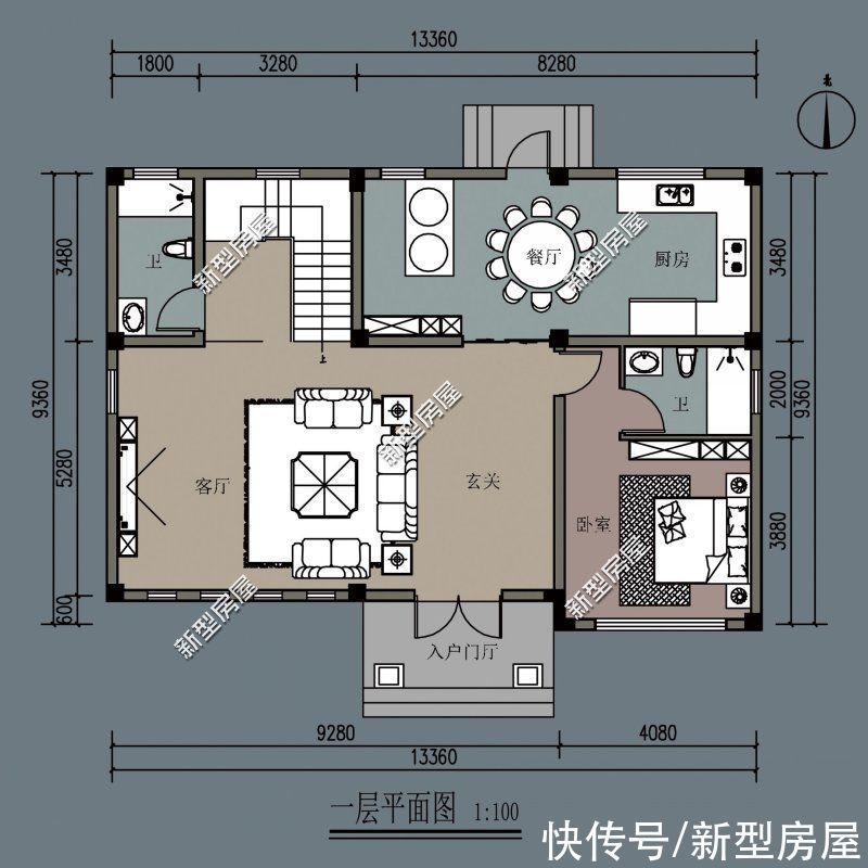 建筑面积|回农村建房,想建一个柴火灶怎么设计?5套图纸供你参考
