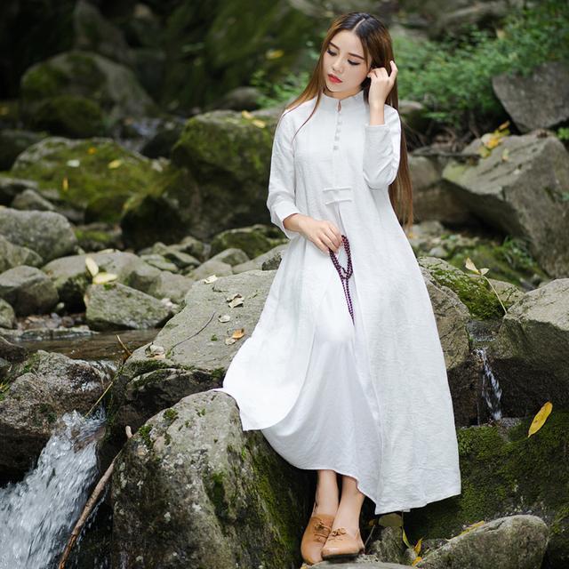 蕾丝 汉服旗袍,代表中国茶文化,穿上品味茶人生