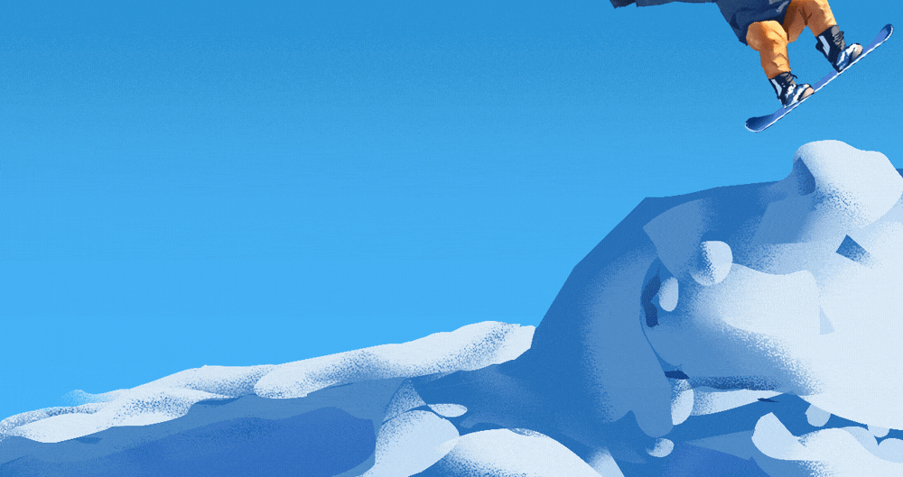 雪坡|儿童画教程|邂逅一场冬日的冰雪奇缘《难忘的一次滑雪》