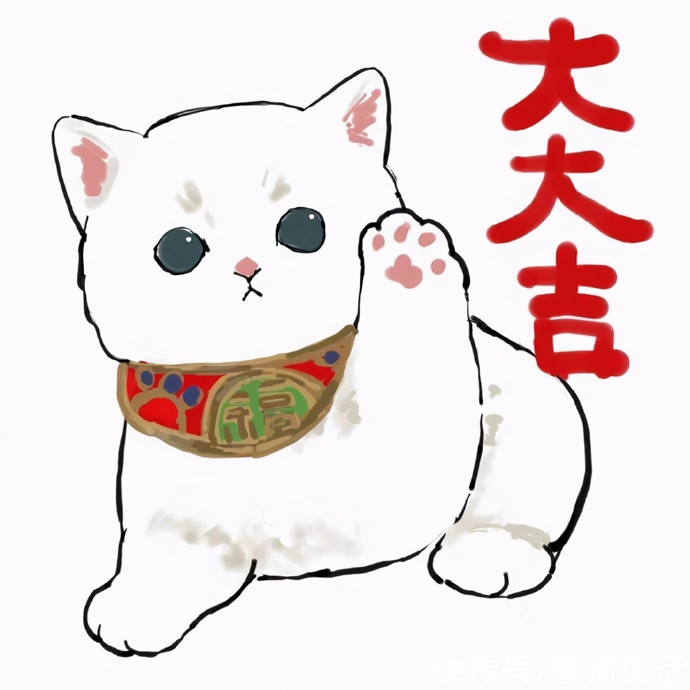  系列|国外画师画的“大吉大利”系列猫猫插画！太可爱了