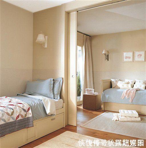 二胎家庭|越来越多二胎家庭都不做上下铺了!书架当隔断,一儿一女一人一间