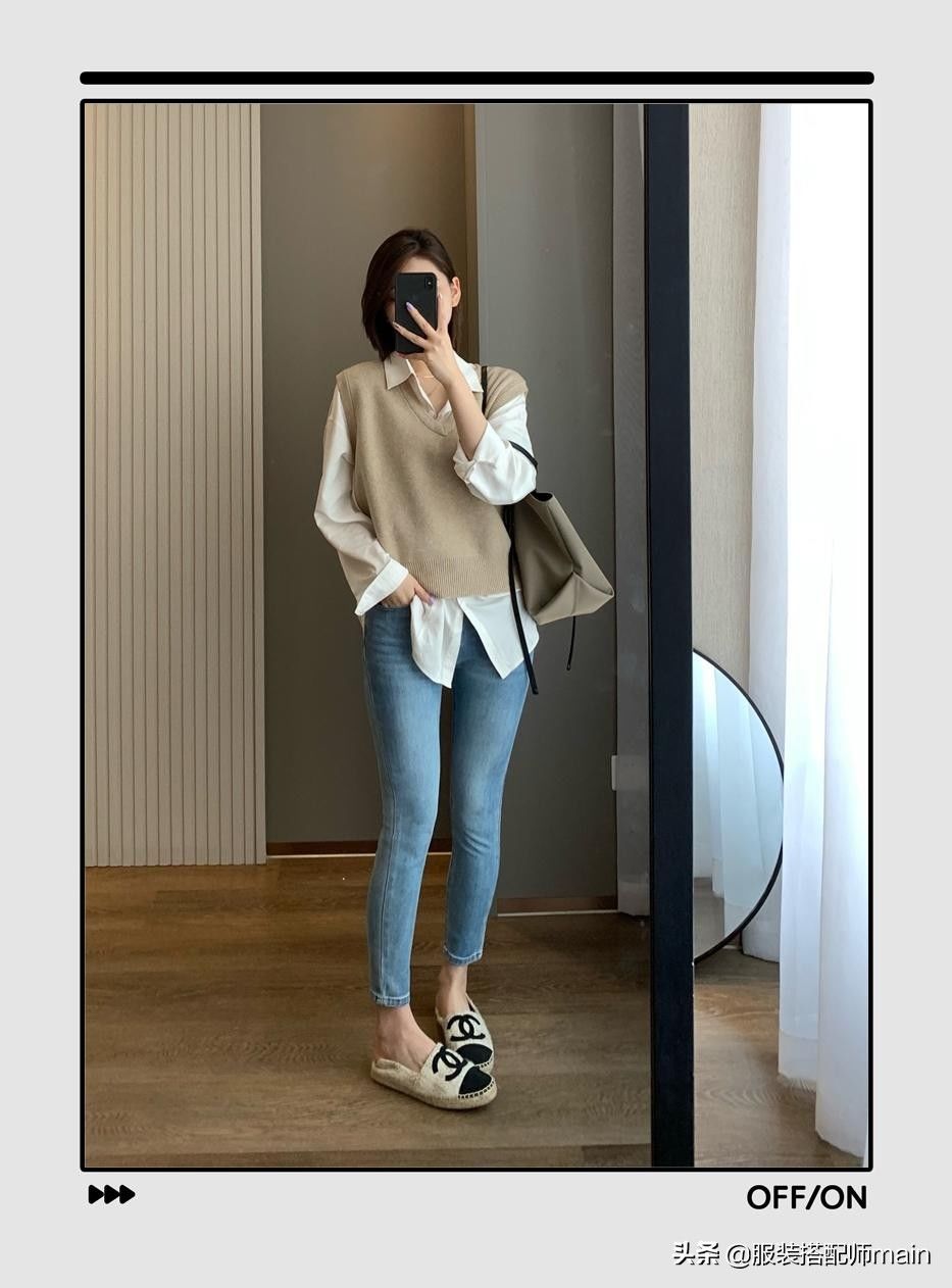 白衬衫|早秋换季白衬衫凭什么是王者？4件外套+9种穿法，休闲通勤都好看