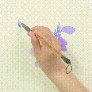 示范&用没骨技法画胡萝卜和鸢尾花,这样的示范案例领你入门